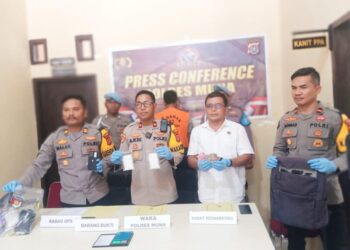 Polres Muna Berhasil Gagalkan Peredaran Sabu-sabu Seberat 104 Gram