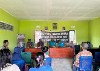Pemdes Sukadamai Bersama Polres Muna Berhasil Sukseskan Pilkada Muna Barat