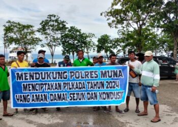 Buruh di Muna Apresiasi Kinerja Polres Amankan Tahapan Pilkada