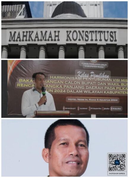 MK Terima Gugatan Paslon RahmaTnya Muna, Sidang Perdana Digelar 15 Januari
