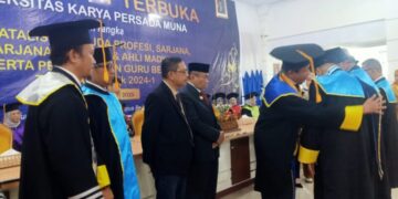 Universitas Karya Persada Muna Kukuhkan Tiga Guru Besar untuk Tingkatkan Standar Akademik