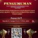 Pengumuman Hasil Rapat Pleno Penetapan Bupati dan Wakil Bupati Muna Terpilih