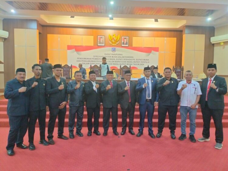 DPRD Kabupaten Muna Gelar Rapat Paripurna Penetapan Bupati dan Wakil Bupati Terpilih Pilkada 2024