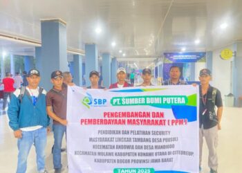 Tulus Hati PT SBP Berangkatkan Warga Lingkar Tambang Ikut Diklat Security di Jawa Barat