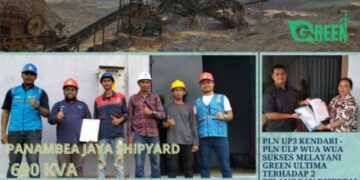 PLN ULP Wua-wua Lakukan Double Energize Green Power di 2 Perusahaan wilayah Moramo