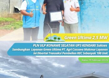 Tingkatkan Green Energy, PLN ULP Konawe Selatan P3 Kendari Sukses Sambungkan Layanan Green Ultima