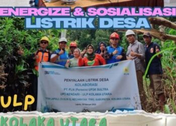 Semangat Menerangi Negeri, PLN ULP Kolaka Utara dan UP2K Sultra Sukses Laksanakan Energize Tegangan di Desa Lapolu Kolaka Utara