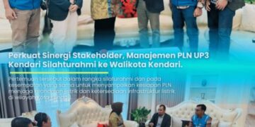 Perkuat Sinergi Stakeholder, Manajemen PLN UP3 Kendari Silahturahmi ke Walikota Kendari