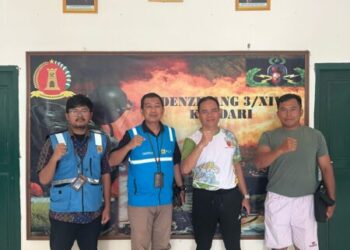 PLN ULP Benu-benua Lakukan Koordinasi dan Silahturahmi Kelistrikan ke Kantor Denzibang 3/XIV Kota Kendari
