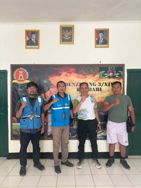 PLN ULP Benu-benua Lakukan Koordinasi dan Silahturahmi Kelistrikan ke Kantor Denzibang 3/XIV Kota Kendari
