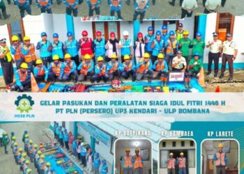 Jelang Idul Fitri 1446 H, ULP Bombana Gelar Apel Siaga Pastikan Pasokan Listrik Tetap Aman dan Terkendali