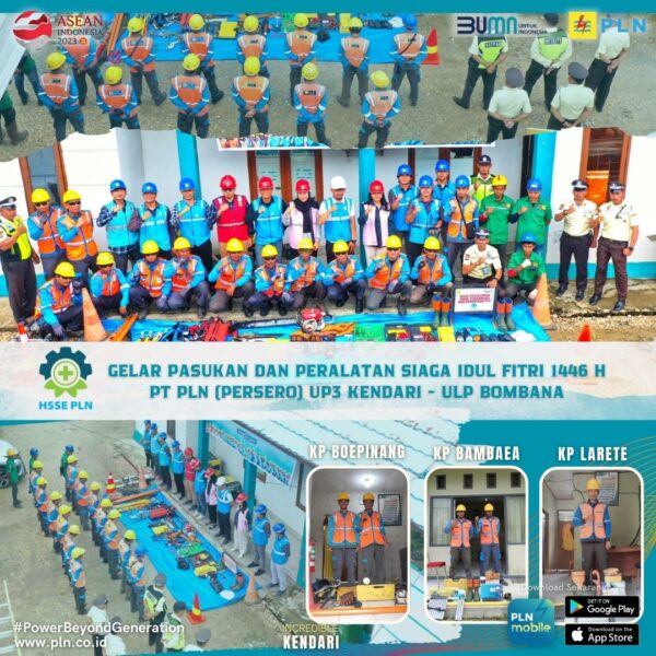Jelang Idul Fitri 1446 H, ULP Bombana Gelar Apel Siaga Pastikan Pasokan Listrik Tetap Aman dan Terkendali