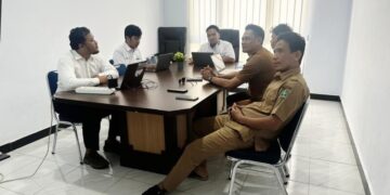Manager ULP Kolaka Utara Lakukan Koordinasi dengan Dinas Perumahan Terkait Lampu Jalan