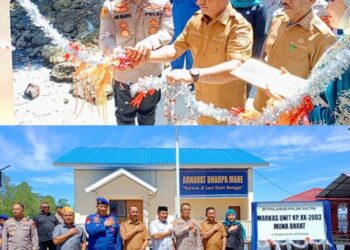 Diresmikan, Kapolda Sultra Apresiasi Sinergitas Pemda Muna Barat Mendukung Pembangunan Markas Unit Polairud