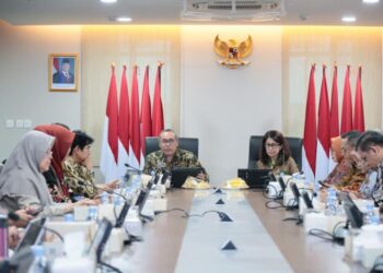 Dalam Rapat Evaluasi Kinerja Triwulan I Tahun 2025, Sekjen Kementerian ATR/BPN Sebut SAKIP Tiga Tahun Terakhir Alami Peningkatan