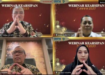 Kementerian ATR/BPN Komitmen Wujudkan Penyelenggaraan Arsip Yang Berkualitas Dengan mengembangkan Pengelolaan Arsip Digital