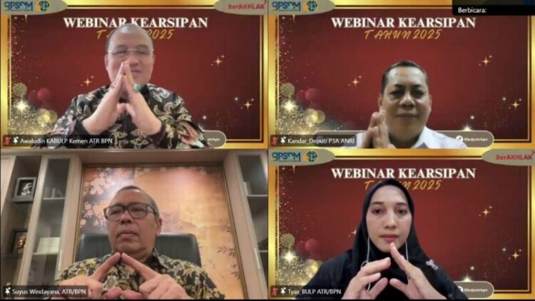 Kementerian ATR/BPN Komitmen Wujudkan Penyelenggaraan Arsip Yang Berkualitas Dengan mengembangkan Pengelolaan Arsip Digital
