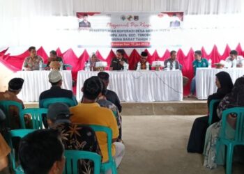 Harapan Baru Tingkatkan Perekonomian di Mubar Bagian Selatan, KDMP Desa Kasimpa Jaya Resmi Terbentuk