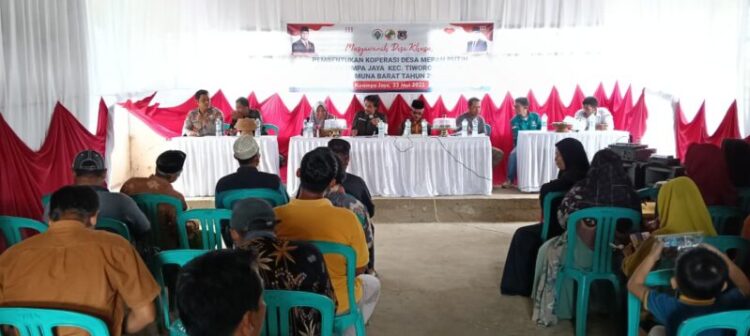 Harapan Baru Tingkatkan Perekonomian di Mubar Bagian Selatan, KDMP Desa Kasimpa Jaya Resmi Terbentuk