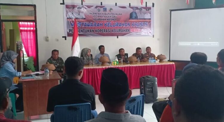 Koperasi Merah Putih Kelurahan Watonea Resmi Terbentuk, Diharapkan Dorong Kemandirian Ekonomi Masyarakat