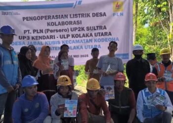 PLN Sukses Lakukan Pengoperasian Jaringan Listrik Pedesaan di Desa Jabal Kubis Kecamatan Kodeoho Kabupaten Kolaka Utara