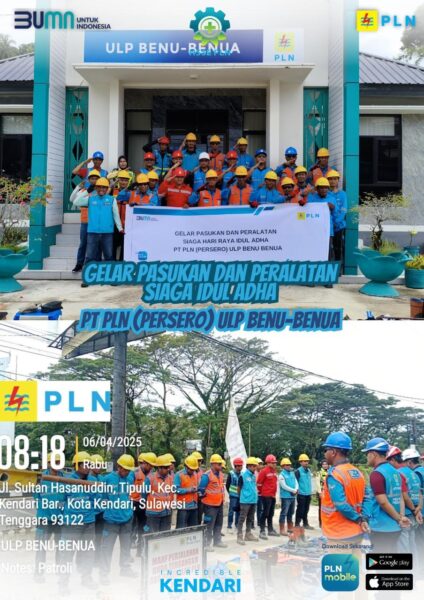 Sambut Libur Idul Adha, PLN ULP Benu-benua Gelar Apel Siaga Pastikan Pelayanan ke Pelanggan Aman dan Terkendali