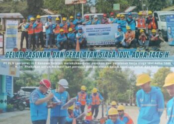 Pastikan Pasokan Listrik Aman Selama Libur Idul Adha, PLN ULP Konsel Gelar Apel Siaga