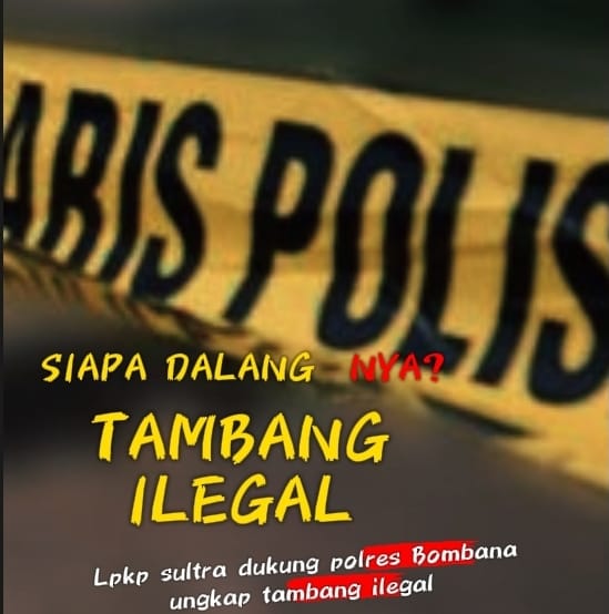 Polres Bombana Ungkap Dua Kasus Tambang Ilegal, Siapa Dalang Tambang Ilegal ?