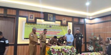 Tandatangan MoU, Pemkab Mubar Jalin Kerjasama Dengan Kejari Muna