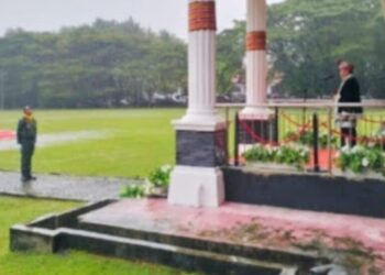 Meski Diguyur Hujan, Upacara HUT ke-66 Kabupaten Muna Tetap Penuh Semangat