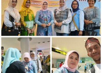 Ketua Tim Penggerak PKK Kabupaten Muna Tiba di Kota Balikpapan dalam Acara Hari Kesatuan Gerak PKK ke – 53 dan HUT ke – 45 Dekranas