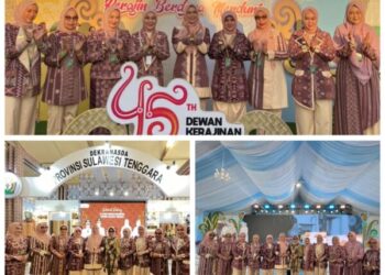 Ketua Dekranasda Kabupaten Muna Sulawesi Tenggara Hadiri Tasyakuran Dekranas ke – 45 di Kota Balikpapan