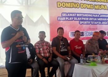 Antusias Peserta Warnai Kejuaraan Domino CUP II DPMD Muna