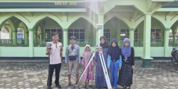 Kantor Pertanahan Mubar Gelar Kegiatan Pengukuran Tanah Wakaf Di Desa Mekar Jaya