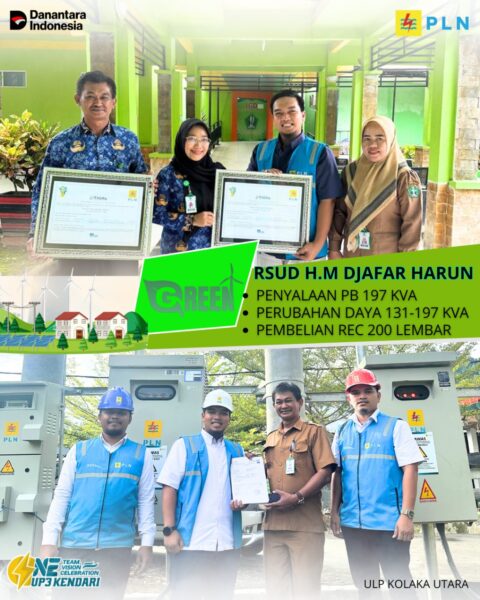 PLN ULP Kolaka Utara Laksanakan Energize Pasang Baru dan Perubahan Daya RSUD Kolaka Utara