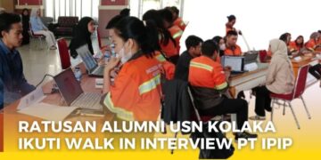 Ratusan Alumni USN Kolaka Ikuti Walk In Interview PT IPIP
