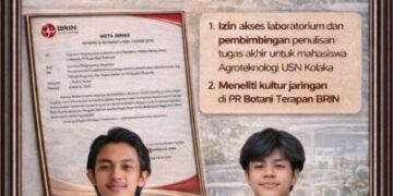 Mahasiswa Agroteknologi USN Kolaka Magang dan Lanjutkan Tugas Akhir di BRIN