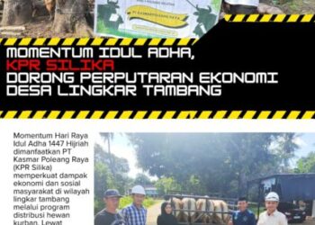 Idul Adha 1447 H, KPR Silika Salurkan Hewan Kurban untuk Desa Lingkar Tambang