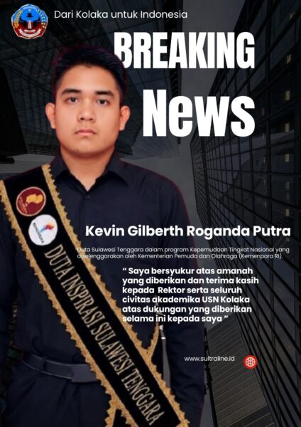 Banggakan Sultra! Mahasiswa USN Kolaka Kevin Gilberth Resmi Jadi Duta Inspirasi Indonesia