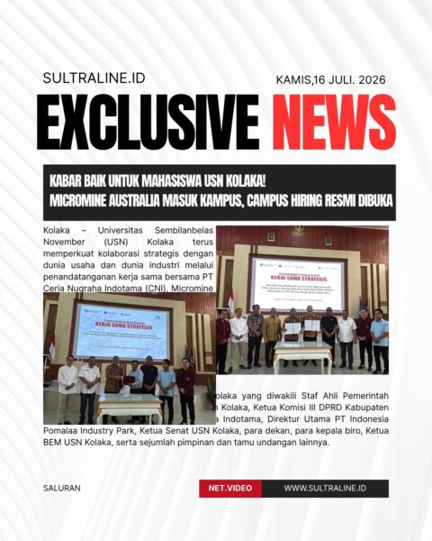 Kabar Baik untuk Mahasiswa USN Kolaka! Micromine Australia Masuk Kampus, Campus Hiring Resmi Dibuka