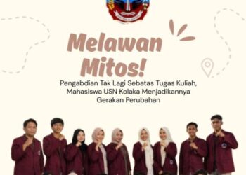 Melawan Mitos! Pengabdian Tak Lagi Sebatas Tugas Kuliah, Mahasiswa USN Kolaka Menjadikannya Gerakan Perubahan