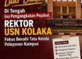 Luar Biasa ! Di Tengah Isu Pengangkatan Pejabat, Rektor USN Kolaka akan Fokus Benahi Tata Kelola Pelayanan Kampus