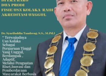 Fakta Prestasi Berbicara! Kado Istimewa Di  Era Baru Dua Prodi FISIE USN Kolaka Raih Akreditasi Unggul,