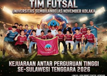​Berangkat dengan Dada Tegak! Tim Futsal USN Kolaka Siap Guncang ASR Sport Center Kendari