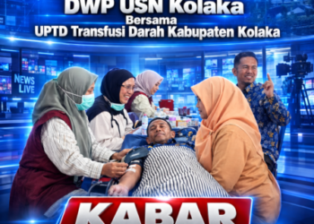 Aksi Nyata ! DPW USN Kolaka Bersama UPTD TRANSFUSI DARAH Kabupaten Kolaka Gelar Donor Darah.